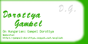 dorottya gampel business card